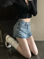 Summer High-Waisted Vintage Women Denim Short Skirt Small New Slim Sexy Korea Fashion Girl Cute Street A-line Mini Jeans Pants - Image 3