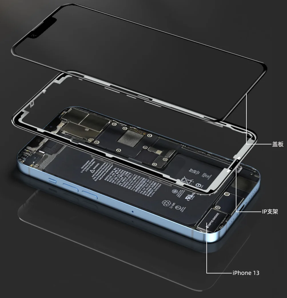 HZYOO A Middle Frame Bezel With Adhesive Tape For iPhone X