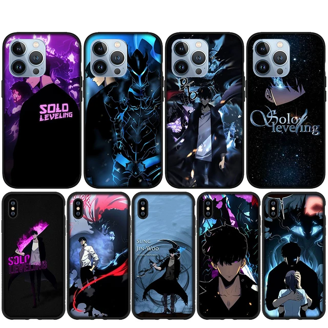 Solo Leveling Anime Soft Casing for iPhone 15 14 13 12 Mini 11 Pro