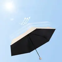 Capsule Umbrella Sunny and Rainy Dualuse Rainproof Wind-resistant Sun Protection Outdoor Traveling Portable Mini Umbrella 2