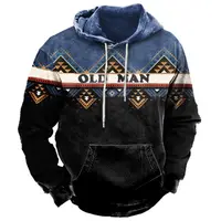 Vintage Indian Style Men's Hoodie Hooded Sweatshirt Unisex Harajuku Pullover 2023 New Jacket Oversized Casual Streetwear Tops - Image 5