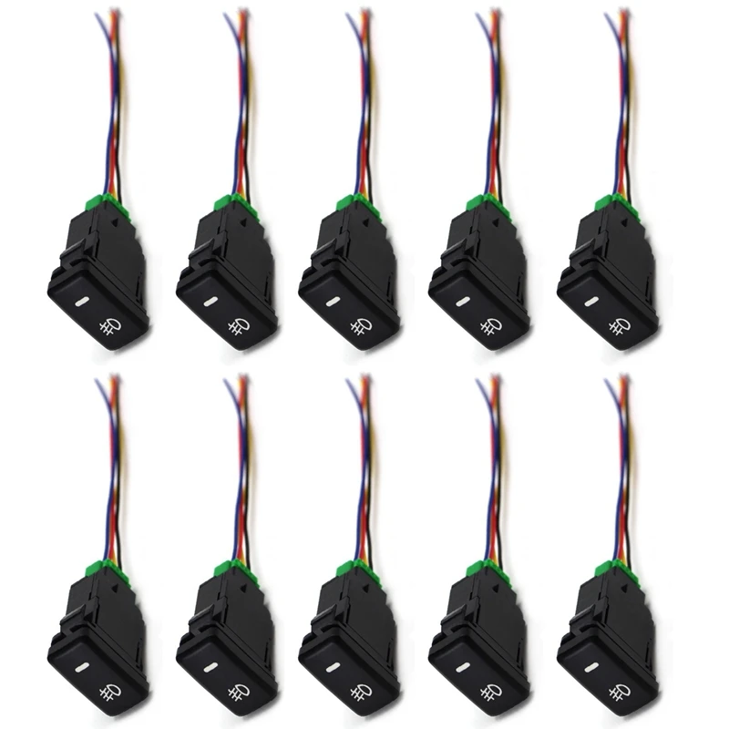 

10 шт., водонепроницаемый переключатель противотуманных фар с 4 линиями для Toyota Lexus