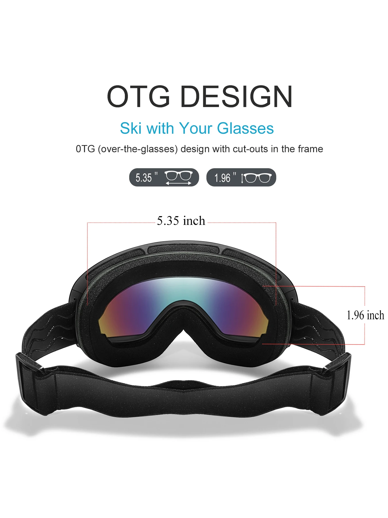 Winter Snow Ski Goggles Double Layers Anti-fog Classic Skiing Mask UV400 Big View Snowboard Snowmobile Glasses Unisex Free Box 6