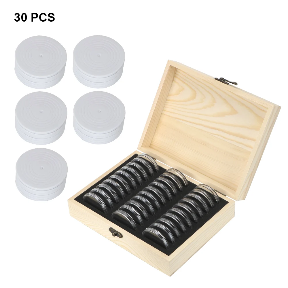 Boîte De Rangement En Bois Pour Pièces De Monnaie, Boîte à Monnaie Avec