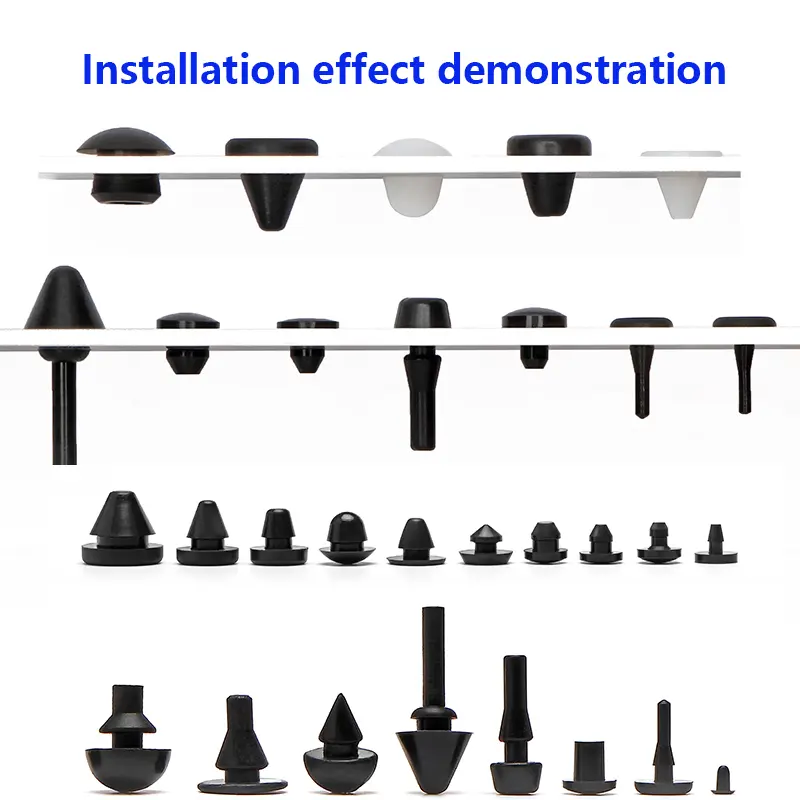 Silicone Plug Rubber Stopper T-plug Black Soft Match High Elasticity Cap Cover White Seismic Eyelet Muffling Thermostability - Image 3