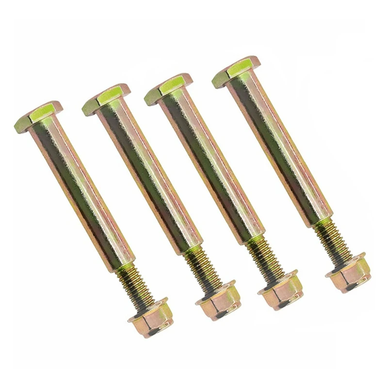 4 Pack Wheel Bolts And Lock Nuts 193406 for Cub Cadet Craftsman Husqvarna Replaces 532193406 193406 137644 532137644