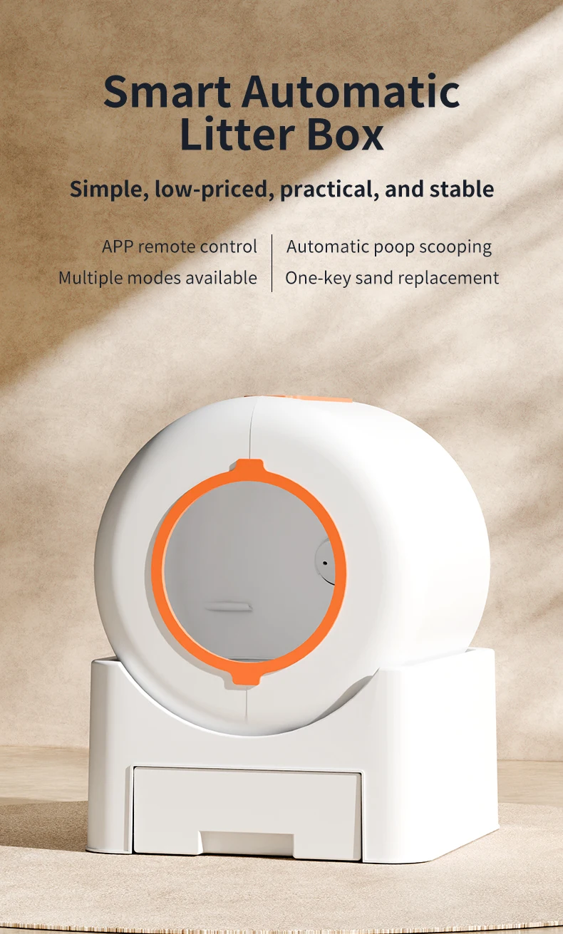Automatic Self-cleaning Cat Litter Box With Wifi And App Control_voghion.com