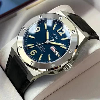Relogio Masculino I & W 브랜드 남성용 기계식 시계, 럭셔리 자동 손목 시계, 50M 방수, NH36A 시계, 2023 Montre Homme