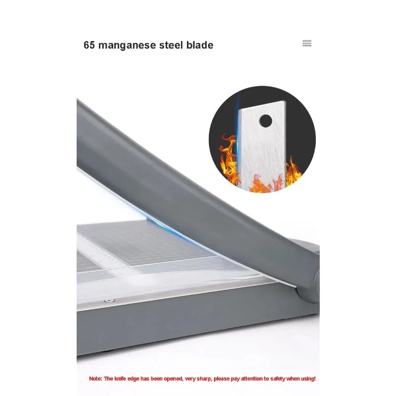 A4 용지 절단기, 망간강 날카로운 칼날, 이중 눈금, 경량, 사무용품, 12x12 인치