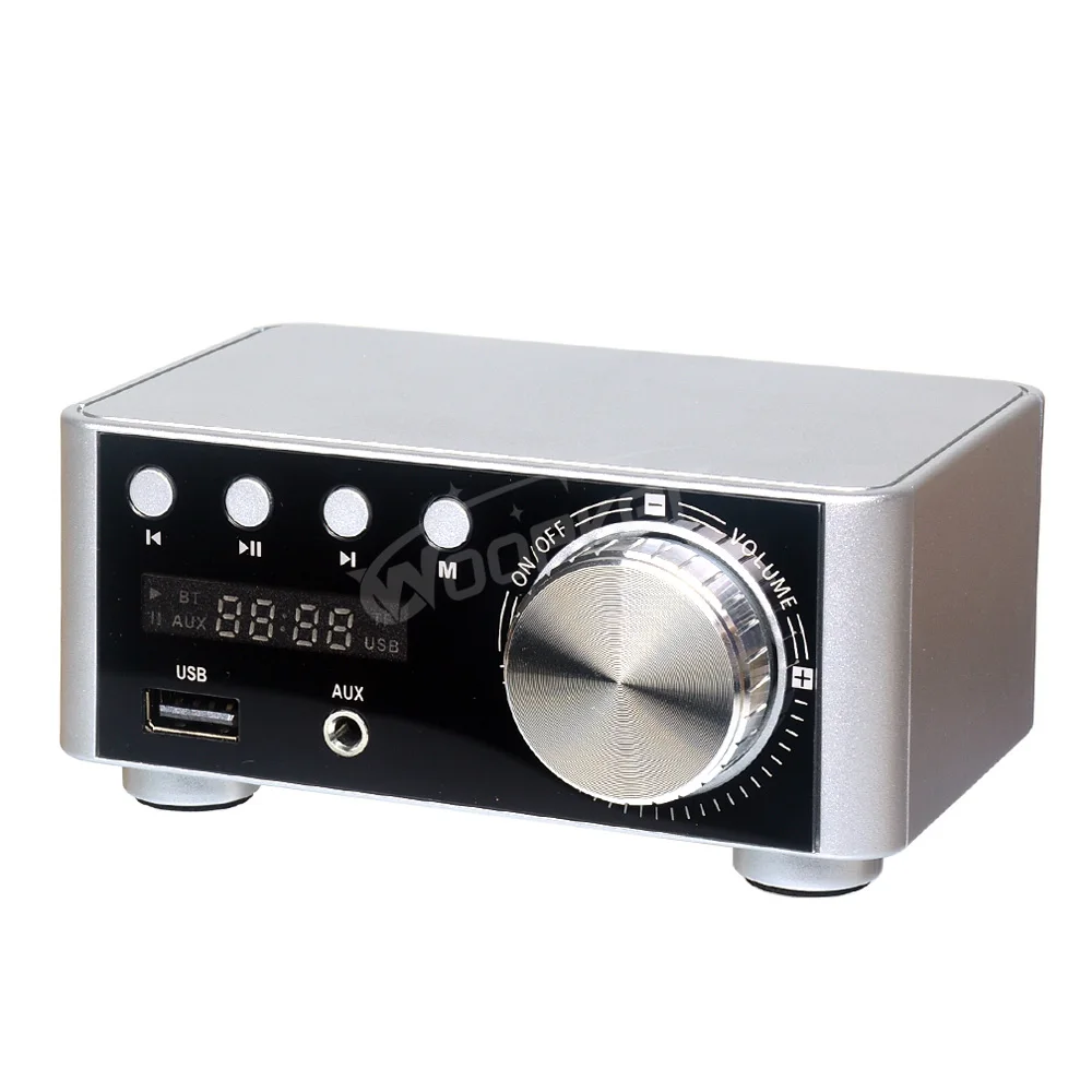 Digital Bluetooth Power Amplifier 50Wx2 Hifi Class D Mini Amp 2.0 Channel Stereo