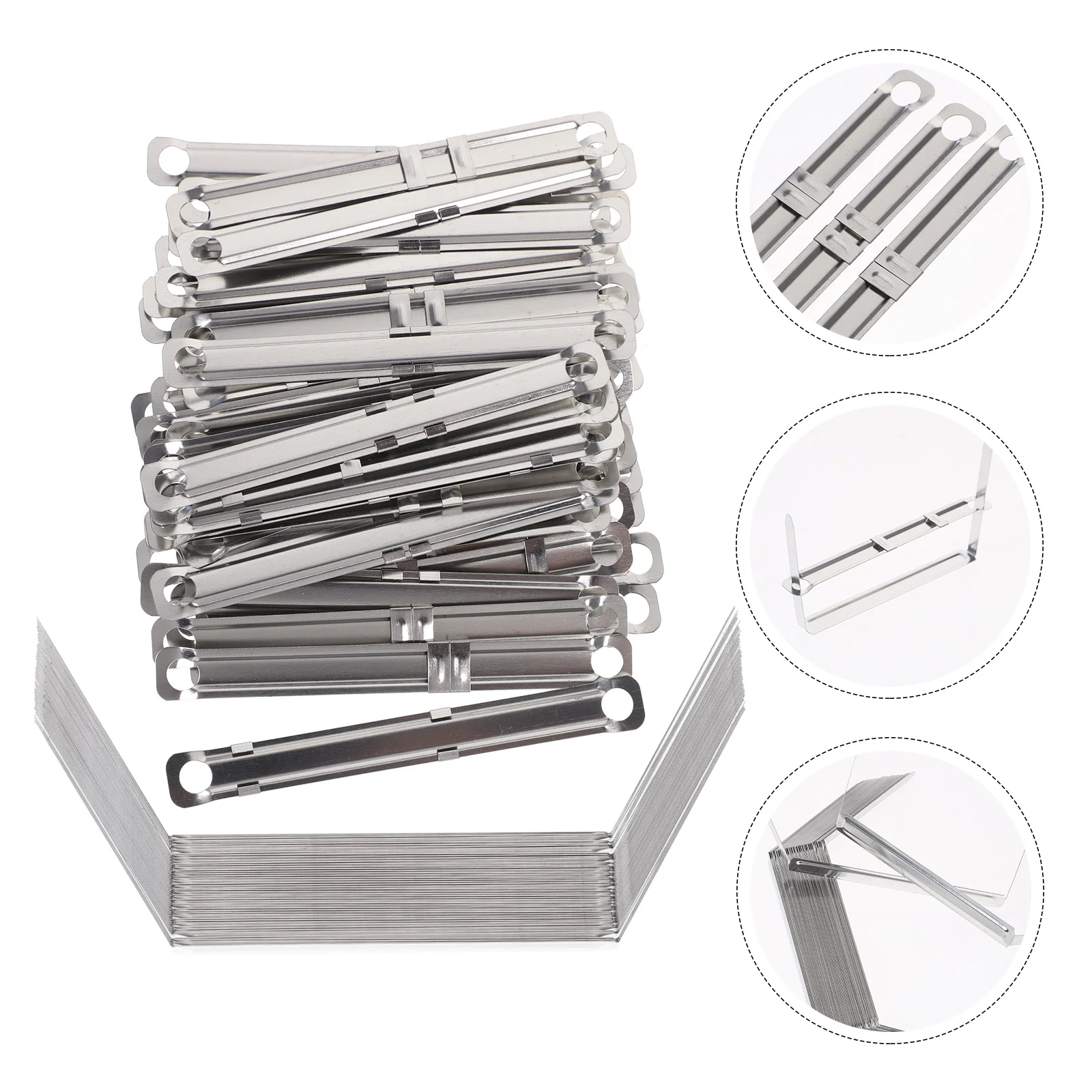 150 Pcs Spiral Binding Machine Binder Clips Ring Stationery Fasteners Book Rings Creative Materials Office