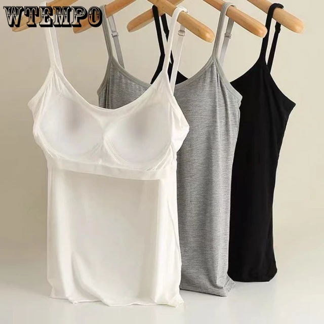 Adjustable Camisole for Women Spaghetti Strap Tank Top Super Soft Camisoles  Solid Color Sexy Underwear