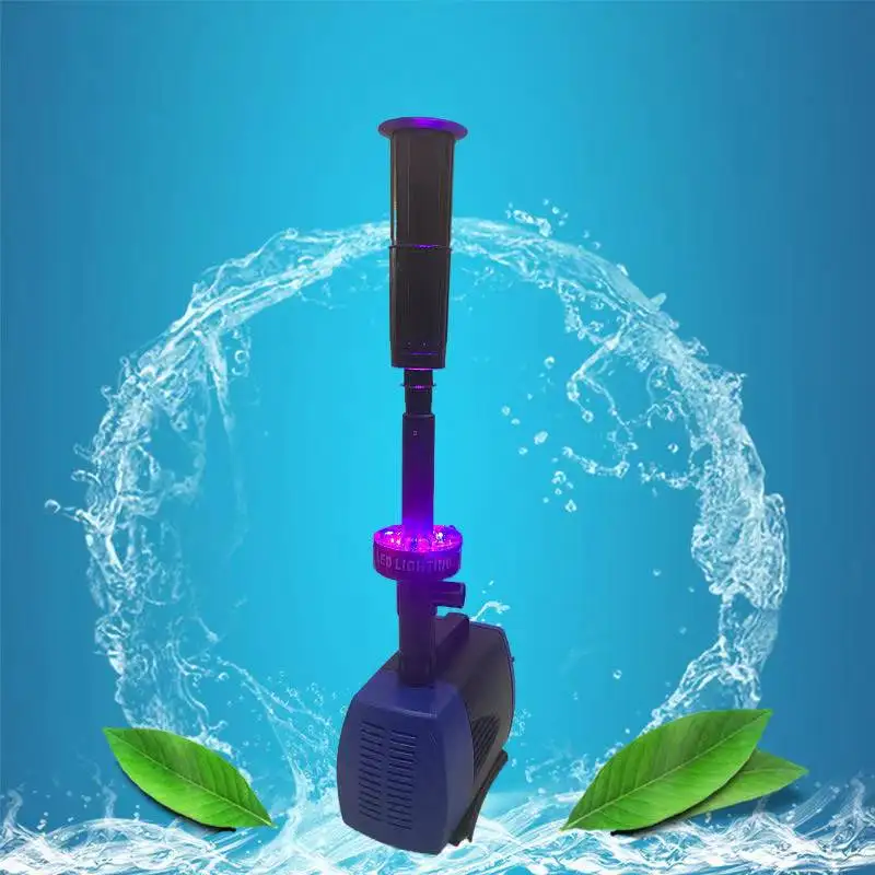 

Outdoor fish pond fountain pump fish tank circulation pump colorful lights pool submersible pump aquarium accessories 220V-240V,