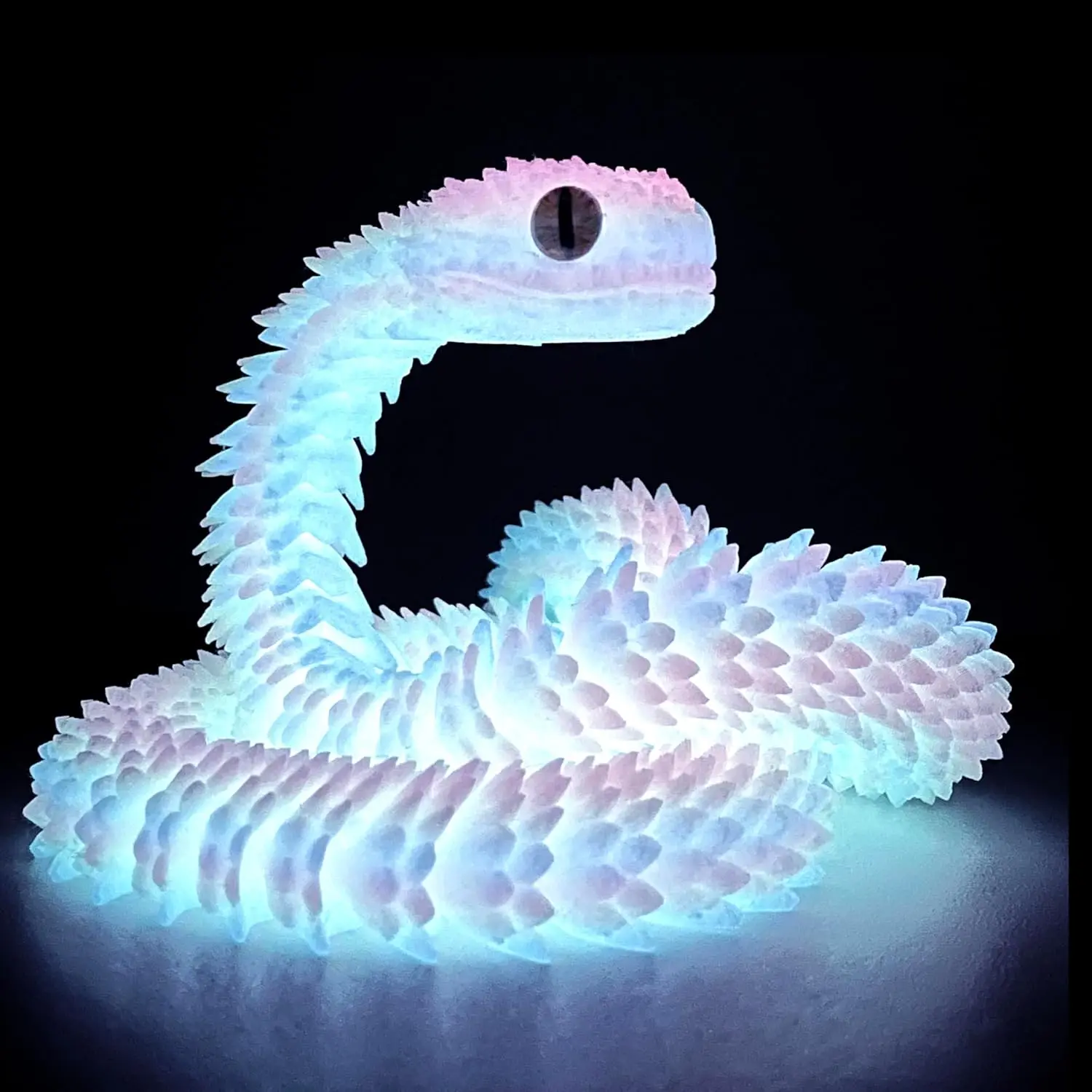 3D Printed Snake Flexible Animal Toy