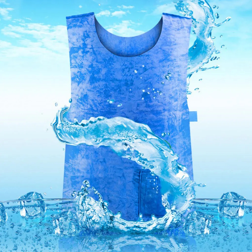 Summer Cooling Vest Ice Clothes Undershirt Lightweight Cold refrigerant Vest Fabric Ice Vest 아이스조끼 chaleco