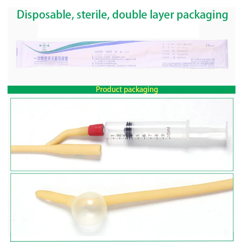 Urethral Catheter/Dilators/Sounding/Rod/Tube 2 Way Balloon Penis Plug Masturbator Male Urethra Insertion Sex Toy For Men,urethral dilator,silicone urethral dilator