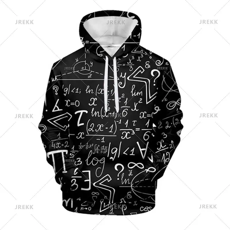thumbnail image 1 of Sudadera con capucha con estampado 3D de fórmula científica y matemáticas para hombre, manga larga, para estudiantes, sudadera con capucha de dibujos animados, ropa de calle, sudaderas de otoño para n, 1 of 5