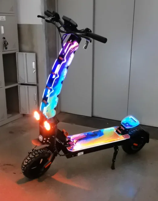 Folding 800W Dual Motor 11Inch Off-Road Adult Electric Scooter Top Speed 55km/h 48v30AH Battery Tires Sport Commuter E Scooter