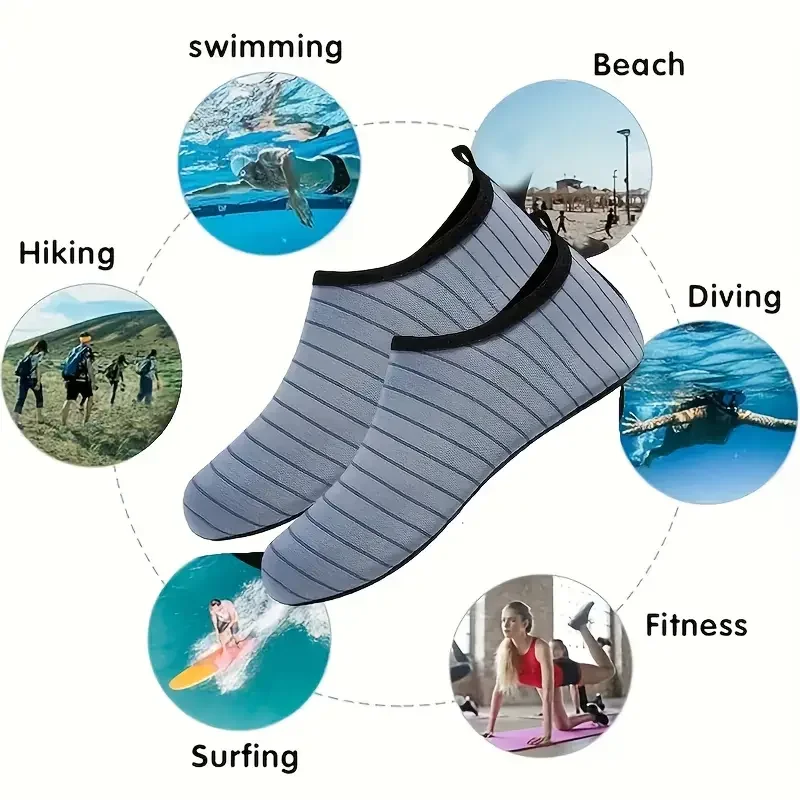 Beach Water Shoes Beach Sneaker Socks Man Barefoot Yoga Shoes Quick-Drying Surfing Swimming Shoes Barefoot Water Skin Sock