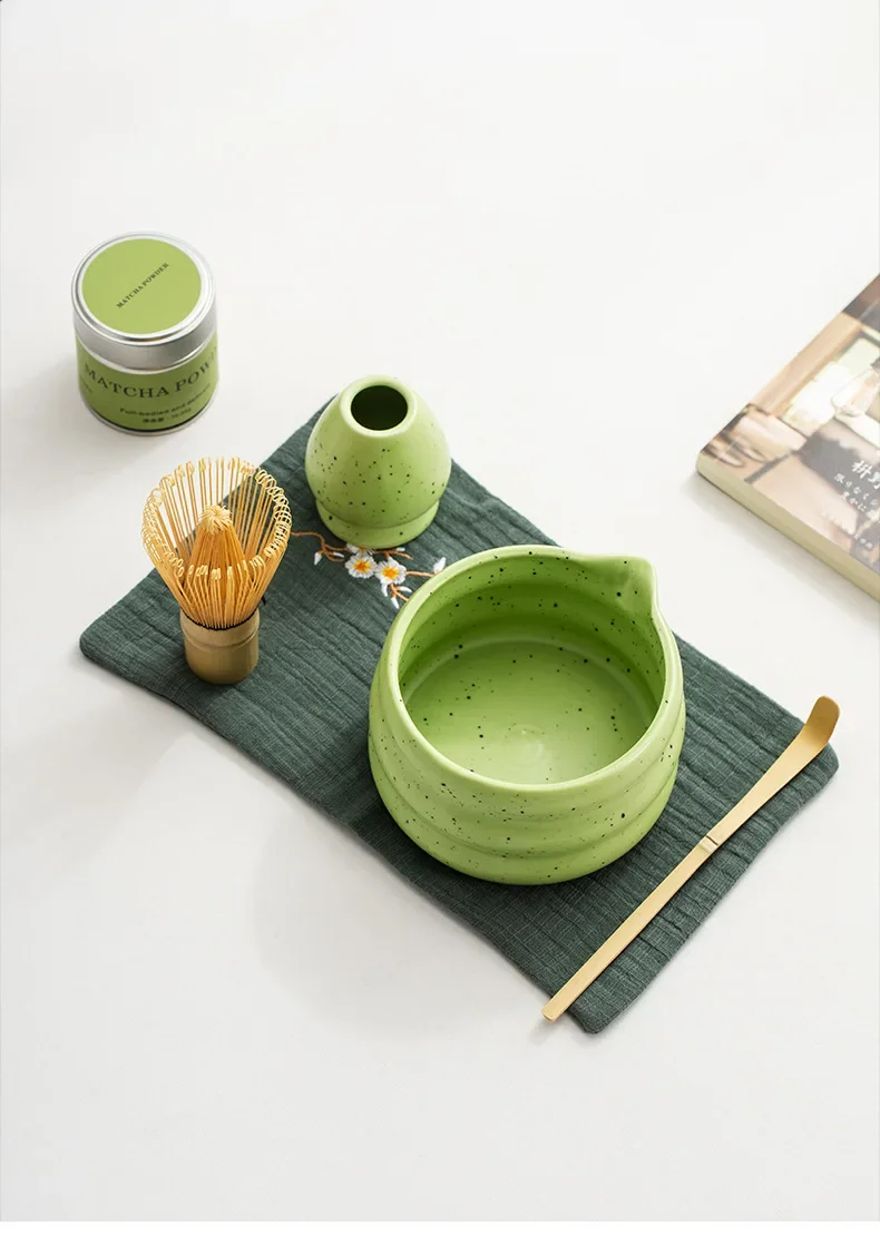 Description Picture 5 of item6pcs Matcha Green Tea Whisk Teaware Japanese Ceremony Bamboo Chasen Tea Tool Tea Brush Exquisite Matcha Kit for Teaset