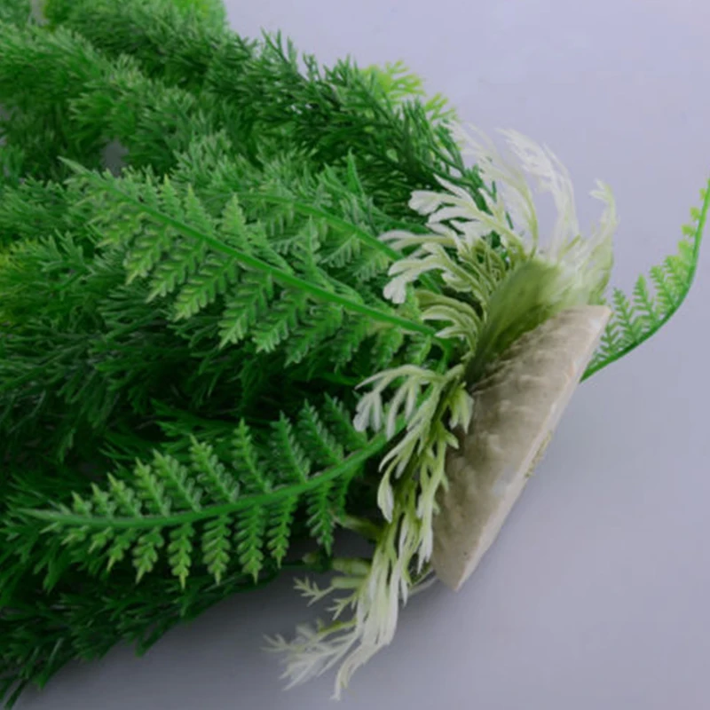 46cm Underwater Plastic Grass Artificial Grass Aquarium Ornament Fake Green Plant For Fishes Tank Home Decoration