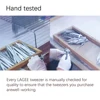 LAGEE Fiber Tip Eyelash Extension Tweezer Volume Isolation Precise Lash Tweezers Nano Technology Eyebrow from Nagaraku Makeup 5