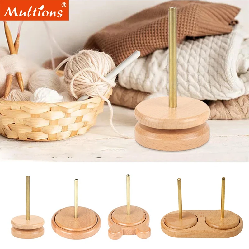 

4 Styles Yarn Winder Stand Tool Yarn Holder Rotating Wool Spool Auxiliary DIY Knitting Tools Multifunction Wool Ball Storage