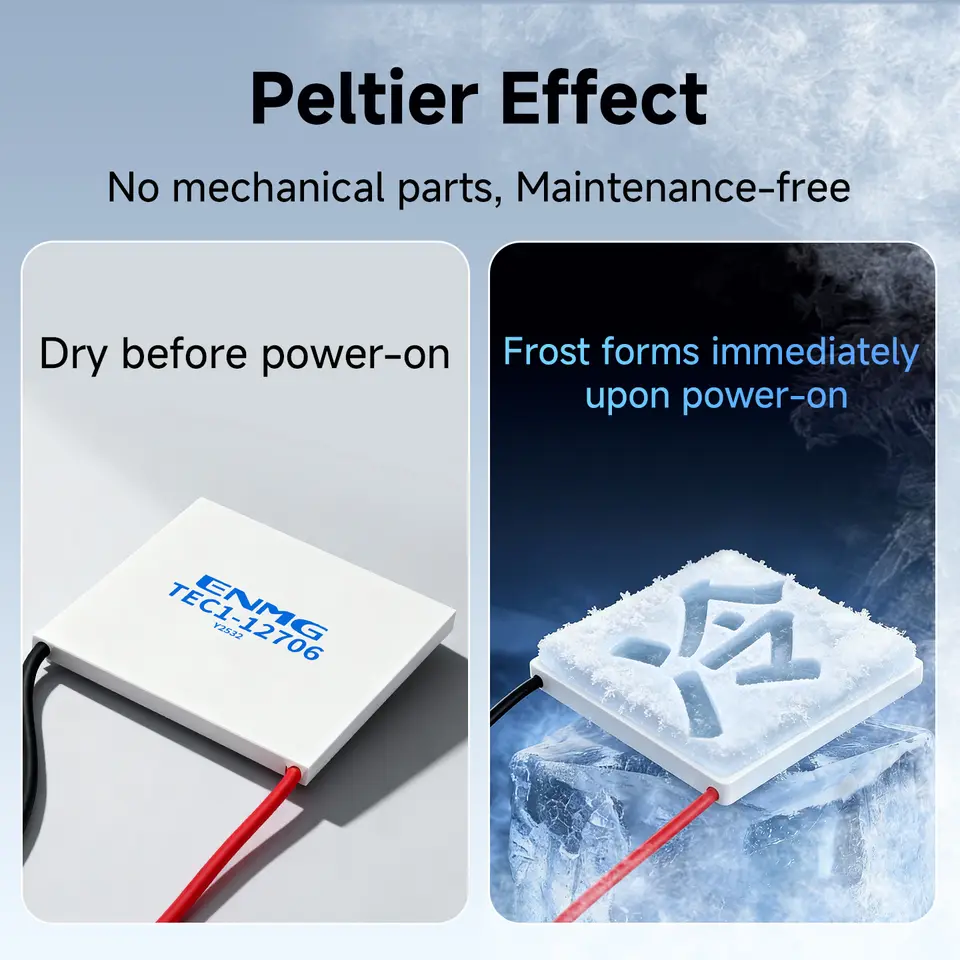 ENMG TEC1-12706/ TEC1-24106 Thermoelectric Cooling Module-12V/24V Peltier Cooler for DIY&Industrial Applications Peltier Effect image 3