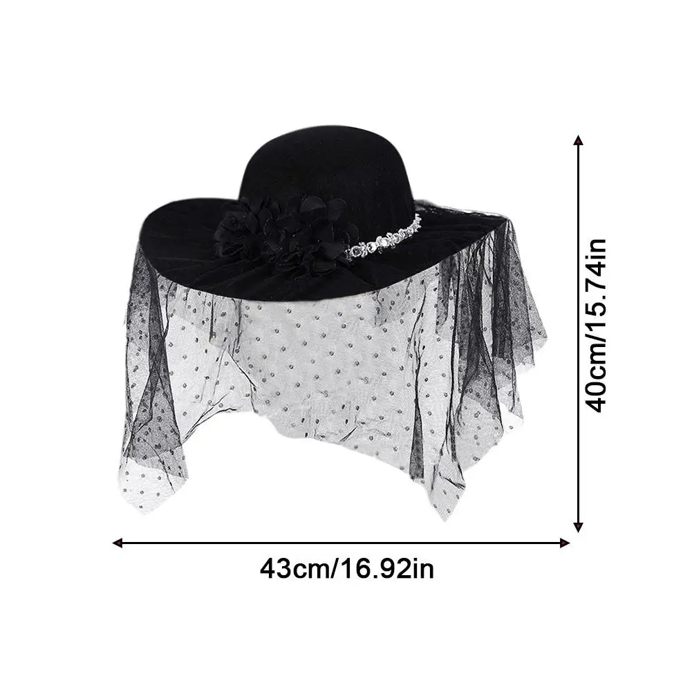 Feather Floral Vintage Felt Hat
