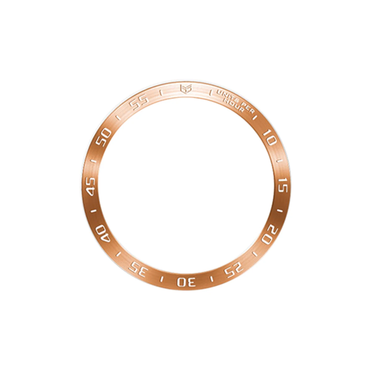 Sleek Rotating Metal Bezel Ring with Time Scale Protective Cover