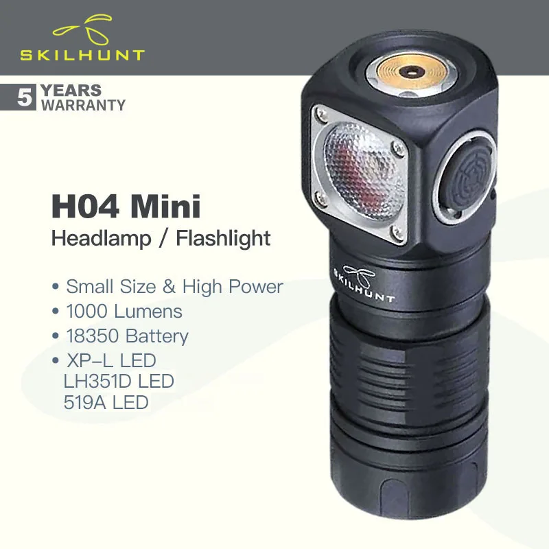 Skilhunt-H04-H04R-H04F-RC-MINI-Rechargeable-Headlamp-Flashlight-with ...