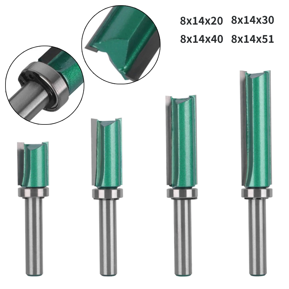 

1pc 8mm Shank Router Bit With Bearing Woodworking Milling Cutter For Wood Bit Face Mill YG6X Carbide Tip Router Bit 60-91mm