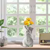 Female Body Vase Modern Ceramics Flower Vase In Female Body Shape Multi-Purpose Aesthetic Room Decor Flower Pot For Dry Flowers 2