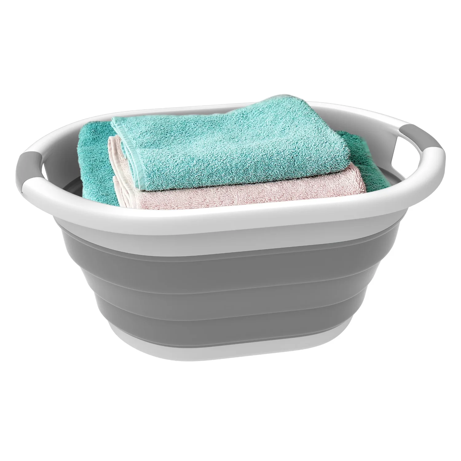 

Home Pop-up Collapsible Basket bath basket, basin (Gray)