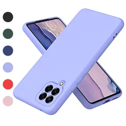 Premium Silicone Phone Case - Elegant Protective Cover in Candy Colors - Samsung A22 4G (Light Purple)