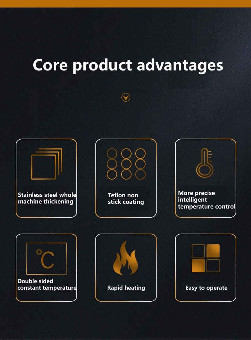 Description Picture 4 of itemStainless Steel Ball Shaped Waffle Maker Commercial Cake Baking Machine Snack Equipment Home or Commercial Use