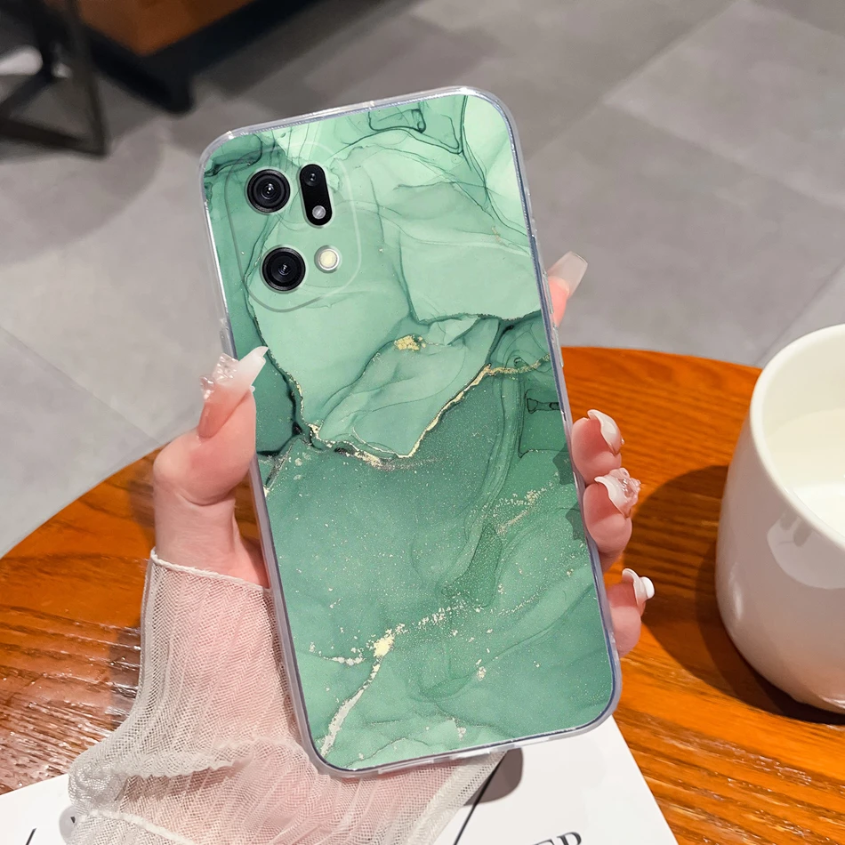 New Design Soft Clear Slim TPU Silicone Anti-Drop Phone Case for Oppo Find X5 Pro Lite
