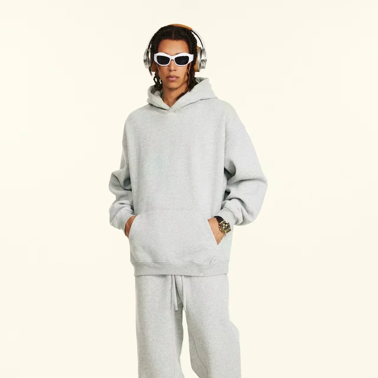 Jeff the Landshark Meme Herren bedruckter Kapuzenpullover Fun Harajuku Herren modischer Kapuzenpullover Modischer und bequemer Kapuzenpullover BapeTops – Detail 7