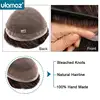 Bleach Knots Lace Front Male Hair Prosthesis Man Wig Human Hair French Lace Toupee Wigs For Men Full Lace Hair System Men's Wig 3