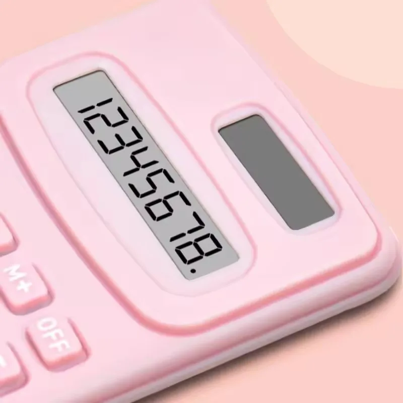 Compact Solar Scientific Calculator with Large Display - Portable & Cute Design