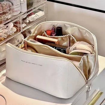 Borsa per cosmetici da viaggio di grande capacità Borsa per cosmetici da viaggio multifunzione Organizzatore di articoli da toeletta per donna Custodia per trucco femminile 1