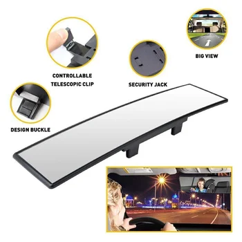 Universal Car Mirror Anti Glare Wide-angle Panoramic Rearview Mirror Auto Reverse Back Parking Reference Rear Mirror Car-styling 1