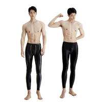 AMORESY-Ares Series Nude Men's Leggings, Basketball, Football, Breathable, High Brightness, Tight Elastic Fitness Pants 1