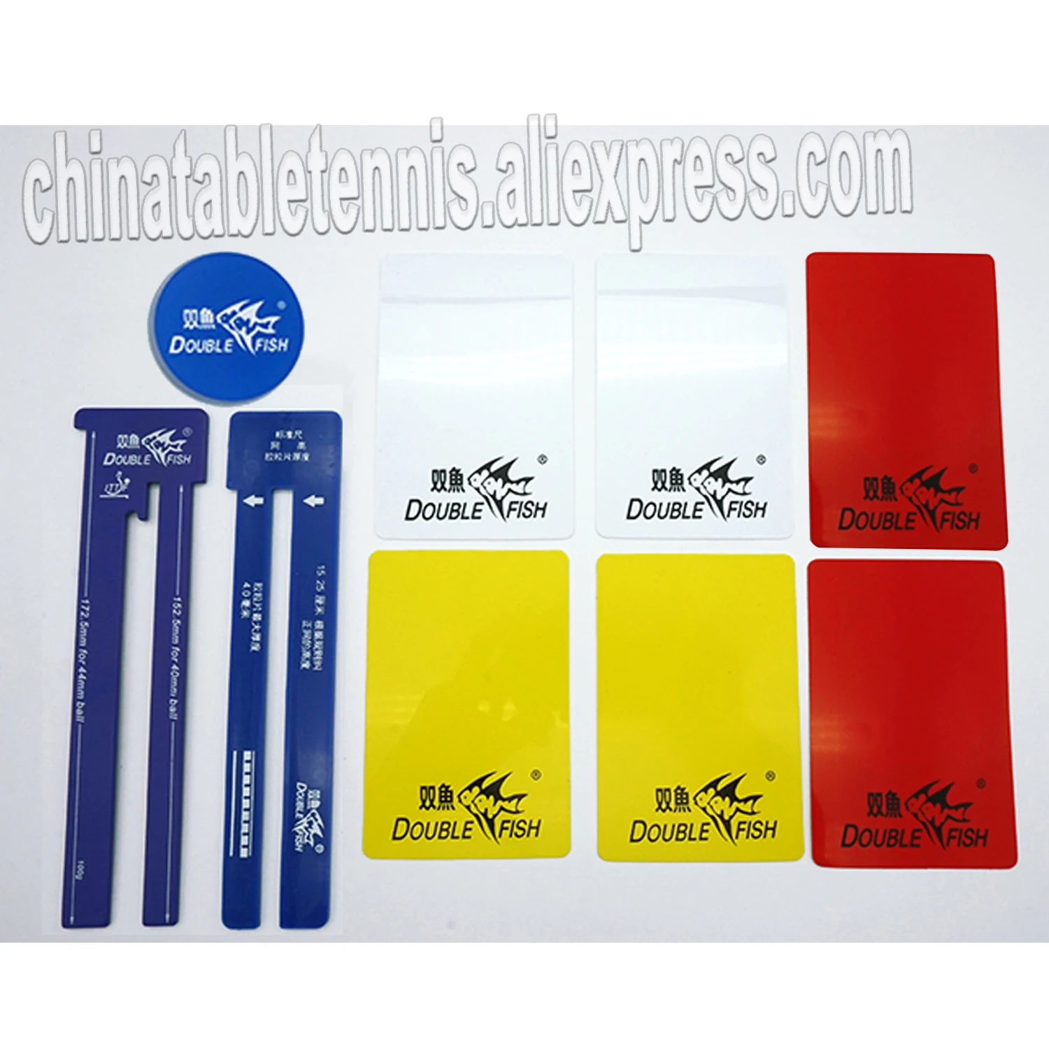 DOUBLE FISH 401 Original Umpire Tools Kit Bag Set for Official Table Tennis Game Ping Pong