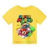 Kids Clothes Cartoon Tops Tee Super Marios-bros T-shirts For Boys Girls T Shirt Children's Clothing Tops T-shirt Boy Baby Tees 3