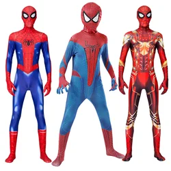 Carnival Superhero Miles Iron Spiderman Venom Kids Costume Set The Amazing Spiderman Cosplay Bodysuit for Adult