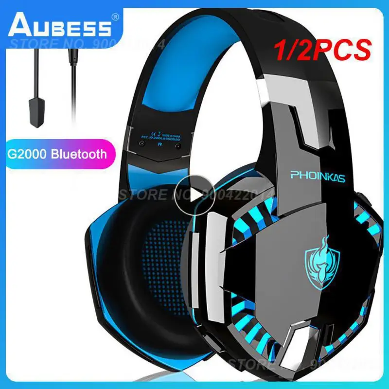 

1/2PCS Gaming Headset and Gaming Mouse 4000 DPI Adjustable Stereo Gamer Earphone Headphones + Gamer Mice LED Light Optical USB