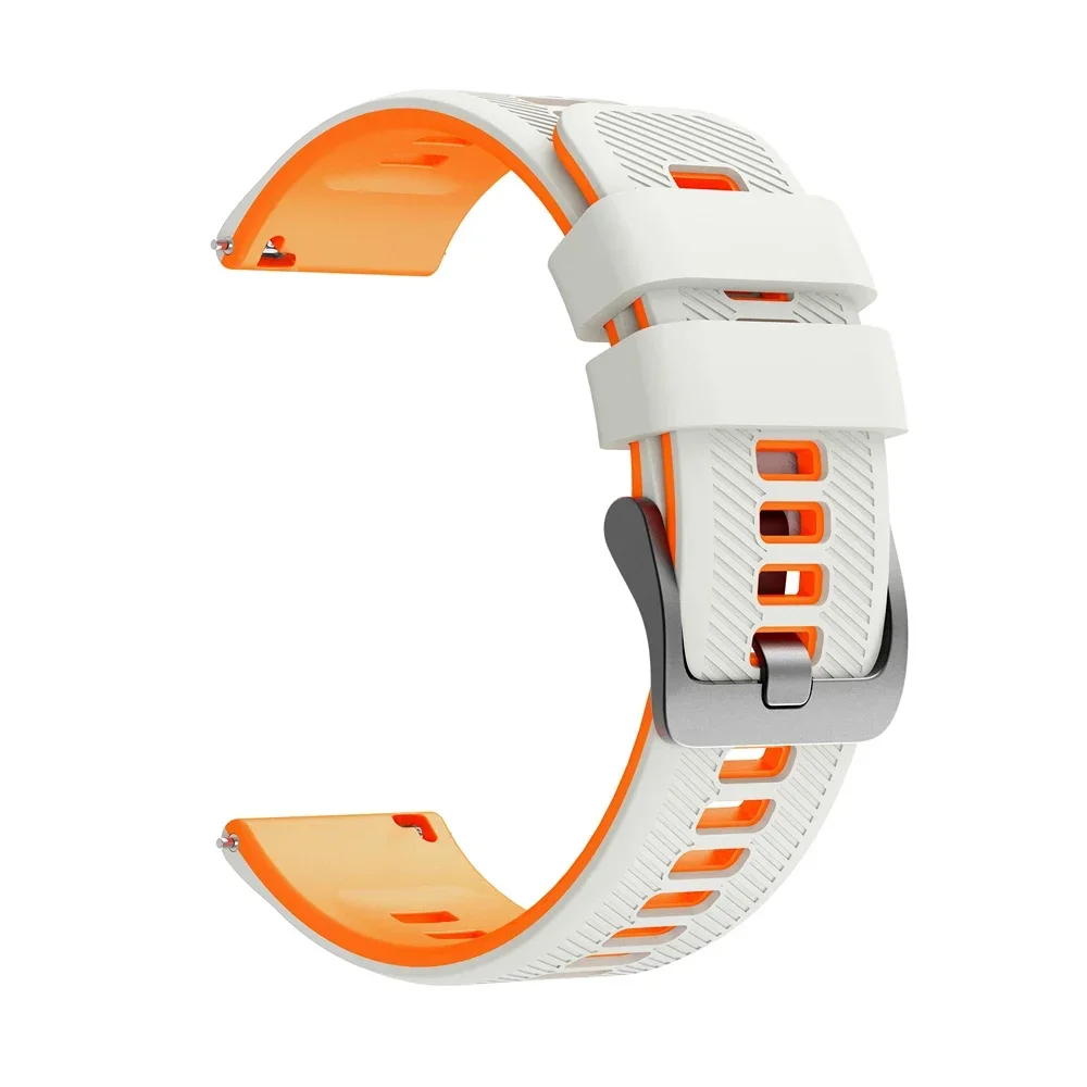 Enhanced Silicone Sports Watch Strap - 22mm, Unisex Bracelet Replacement