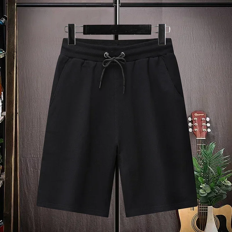 New Men's Fashionable High-quality Casual Shorts for Summer Comfortable and Breathable Pure Cotton Sports Straight Leg Shorts