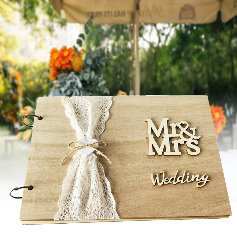 CriativaRsticoAutographGuestBookcasamentoAttendantsDIYPhoto